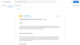 
                            6. Creating an MCC (My Client Center) - The Google Advertiser ...