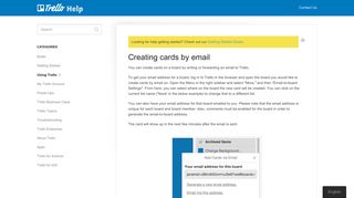 
                            11. Creating cards by email - Trello Help