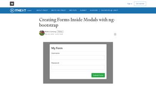 
                            7. Creating Forms Inside Modals with ng-bootstrap – ITNEXT