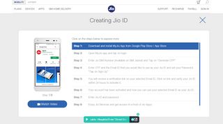 
                            6. Creating Jio ID