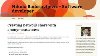 
                            8. Creating network share with anonymous access - Nikola Radosavljevic