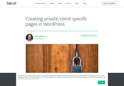 
                            2. Creating private, client-specific pages in WordPress - Blend B2B