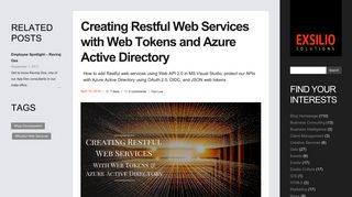 
                            5. Creating Restful Web Services with Web Tokens and Azure Active ...