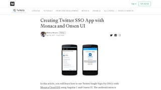 
                            13. Creating Twitter SSO App with Monaca and Onsen UI – The Web Tub ...