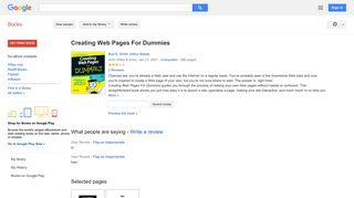 
                            8. Creating Web Pages For Dummies