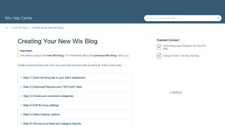 
                            7. Creating Your New Wix Blog | Help Center | Wix.com