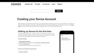 
                            3. Creating your Sonos Account | Sonos
