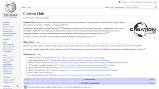 
                            7. Creation Club - Wikipedia