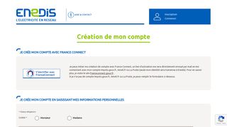 
                            8. Creation de compte - Enedis