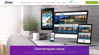 
                            4. Création de site immobilier - Réalisation offerte | Netty