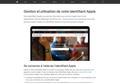
                            12. Création, gestion et utilisation d'un identifiant Apple - Assistance Apple