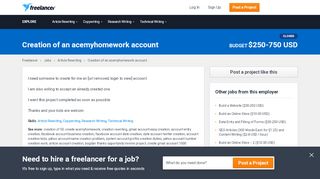 
                            10. Creation of an acemyhomework account | Article Rewriting ...
