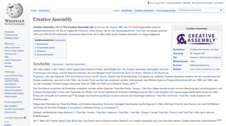 
                            9. Creative Assembly – Wikipedia