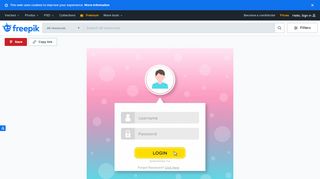 
                            13. Creative login form template Vector | Free Download - Freepik