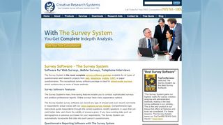 
                            4. Creative Research Systems: Survey Software