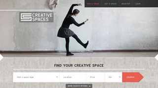 
                            2. Creative Spaces: Homepage