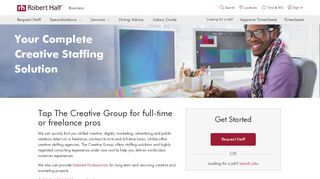 
                            8. Creative Staffing | The Creative Group - Robert Half