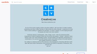 
                            13. CreativeLive Events | Eventbrite