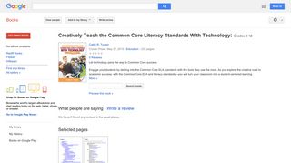 
                            10. Creatively Teach the Common Core Literacy Standards With ... - Google बुक के परिणाम
