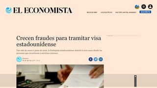 
                            11. Crecen fraudes para tramitar visa estadounidense | El Economista