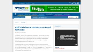 
                            10. CRECI/DF discute mudanças no Portal WImoveis | CRECI/DF