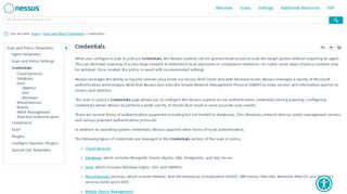 
                            1. Credentials (Nessus) - Nessus Documentation - Tenable