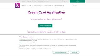 
                            9. Credit Card Application - Request a Call Back | AIB