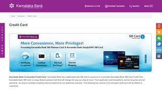 
                            1. Credit Card | Karnataka Bank