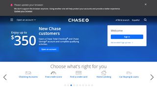 
                            4. Credit Card, Mortgage, Banking, Auto | Chase Online | Chase.com