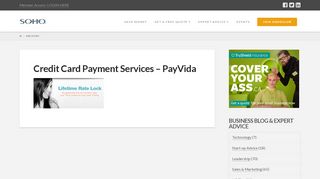 
                            6. Credit Card Payment Services - PayVida - SOHO Business Group