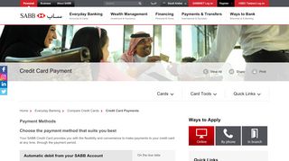 
                            2. Credit Card Payment - Ways to Pay | SABB - Saudi British Bank