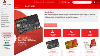 
                            11. Credit Cards - Bank Alfalah