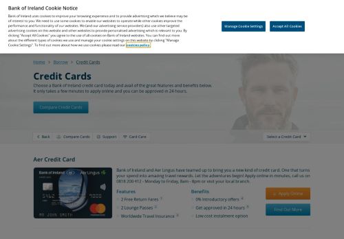
                            6. Credit Cards - Bank of Ireland