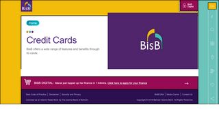 
                            2. Credit Cards - BisB