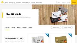 
                            3. Credit cards - CommBank