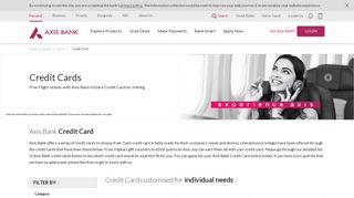 
                            3. Credit Cards – Compare and Apply for Best Credit Card ... - Axis Bank