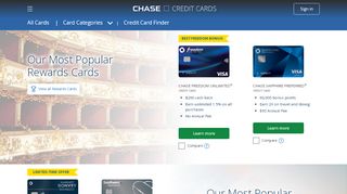 
                            3. Credit Cards - Compare Credit Card Offers & Apply Online | Chase.com