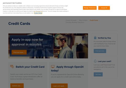 
                            7. Credit Cards - Credit Card Ireland | permanent tsb