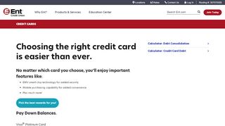 
                            2. Credit Cards | Ent Credit Union
