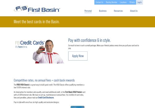 
                            5. Credit Cards - First Basin Credit Union
