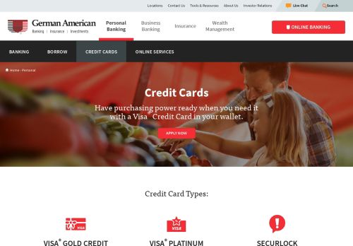 
                            6. Credit Cards | German American Bank