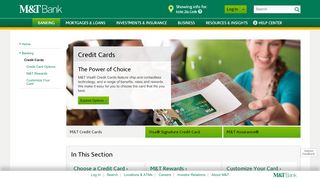 
                            3. Credit Cards - Personal Banking | M&T Bank - mtb MTB