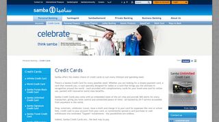 
                            3. Credit Cards - Samba