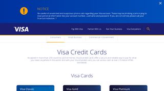 
                            4. Credit Cards | Visa