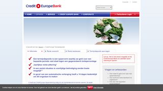 
                            9. Credit Europe Termijndeposito | Credit Europe Bank