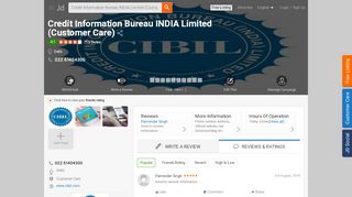 
                            8. Credit Information Bureau India Limited (Customer Care) - Cibil see ...