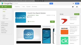 
                            4. Credit One Bank Mobile - Apps on Google Play