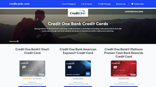 
                            5. Credit One Credit Cards: Apply for the Best Offers - CreditCards.com