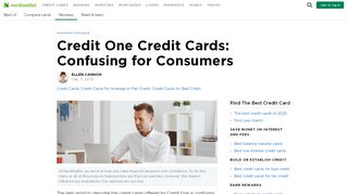 
                            6. Credit One Credit Cards: Confusing for Consumers - NerdWallet