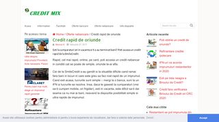 
                            8. Credit rapid de oriunde | Credit Mix